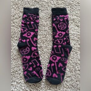 Shark Robot Hazbin Hotel *Official* Valentine High Socks RARE